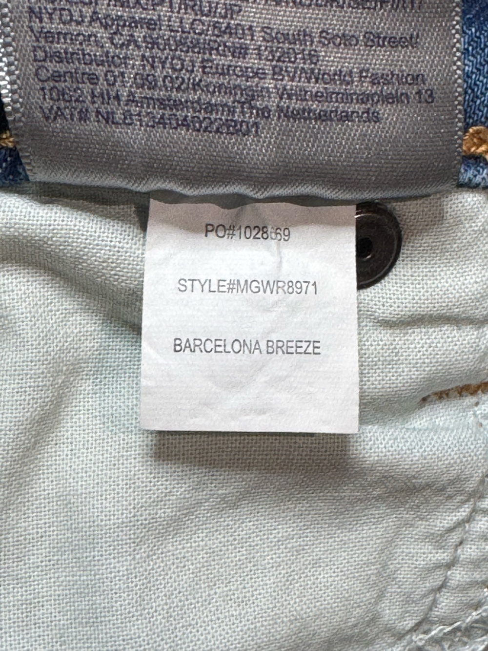 NYDJ Jemma Barrel Jean in Barcelona Breeze size 8 NWT - Picture 6 of 12